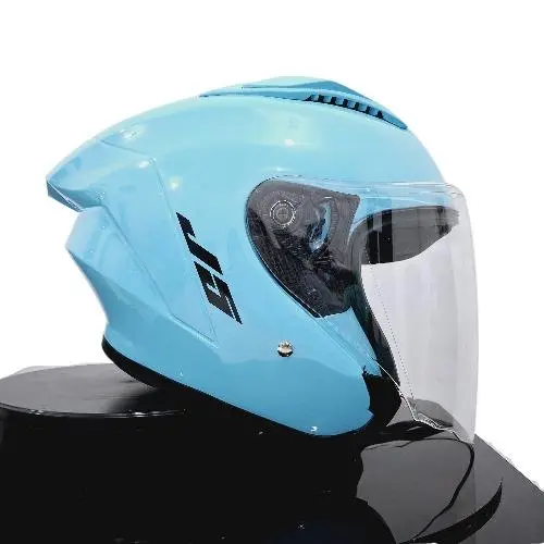 Helm Kekinian Half Face ST15 J5 MLA Solid VIRUS  Visor Clear Premium (SNI) Dewasa Pria/Wanita
