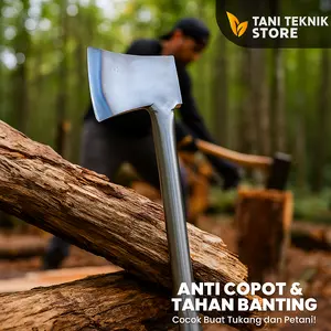 Kapak Kayu Full Baja – Gagang Pipa Besi Kuat & Tajam | Alat Tukang & Perkakas Serbaguna