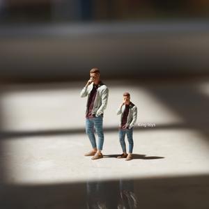 Mô Hình Tỷ Lệ, Phim Và Truyện Tranh, Quần Jean Resin Áo Sơ Mi Bé Trai, Diecast, Bộ Sưu Tập Thu Nhỏ, Có Các Cỡ 1 / 64, 1 / 87, 1 / 43, 058