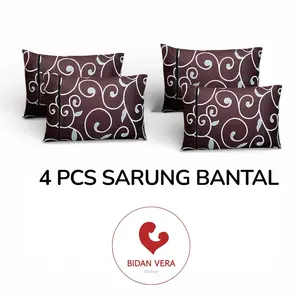 SARUNG BANTAL RESLETING UK 45X60 CM PAKET ISI 4 PCS BAHAN KATUN