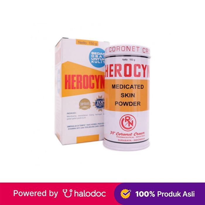 Gambar herocyn bedak untuk kulit 150 gram botol dari Apotek Halomedika Medan Satria Kota Bekasi Tokopedia