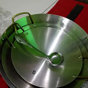 COD wajan Penggorengan Kuali Set 3PCS Kecil Mini Stainless Steel dengan Pegangan Premium Quality 304Wajan Penggorengan Kuali Mini 20-32cm Stainless Steel Wajan StainlessTebal Wajan Stainless Steel Tebal Tanpa Coating Sehat Tahan Lama/wajanA