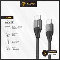 Gambar LENYES LC919 60W Data Cable Fast Charging TYPE C TO TYPE C Kabel Data Charger Pengisian Cepat 1 meter - TYPE C TO TYPE C dari LENYES INDONESIA Kota Administrasi Jakarta Pusat 1 Tokopedia
