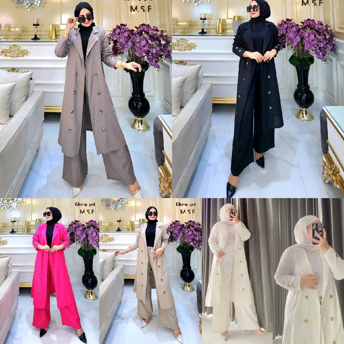 GHEA SETELAN KULOT LONG BLAZER OVERSIZE SET 2IN1 SET OUTER BY MSF