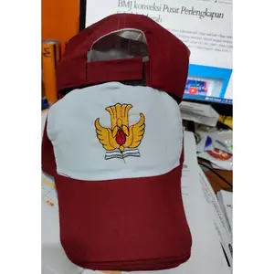 TOPI SEKOLAH SD MERAH PUTIH KAIN HALUS, RAPI