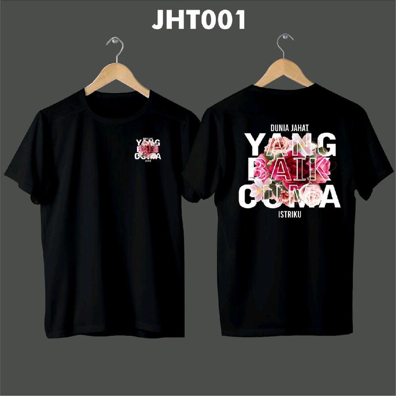 KAOS dunia jahat yang baik cuma istriku,KAOS KATA-KATA KEREN, KAOS KEKINIAN, KAOS DISTRO, KAOS SABLON Pria 3