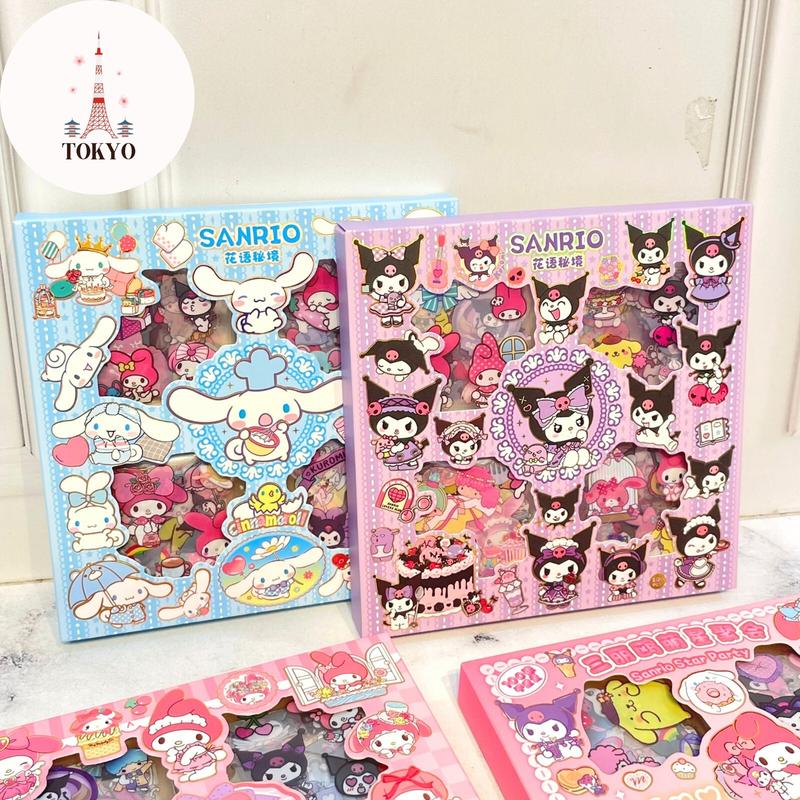 Product Introduction of Stiker 100 Lembar Sanrio CYK ST-1404 Kuromi Cinnamoroll My Melody 6