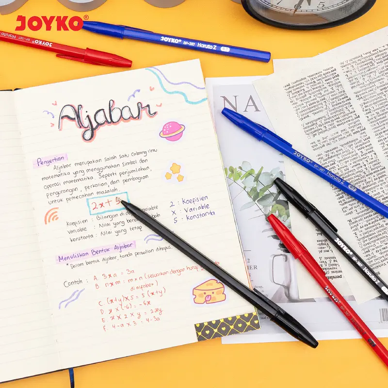 JOYKO BALL PEN BLACK BLUE RED PENA PULPEN JOYKO BP-387 HITAM BIRU MERAH HARUTO Z BOX LUSIN [12PCS] 6