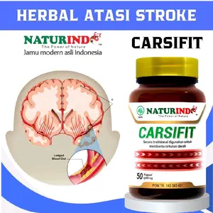 Carsifit herbal stroke struk perbaikan saraf otak strok berat ringan mati sebelah lumpuh bell s palsy