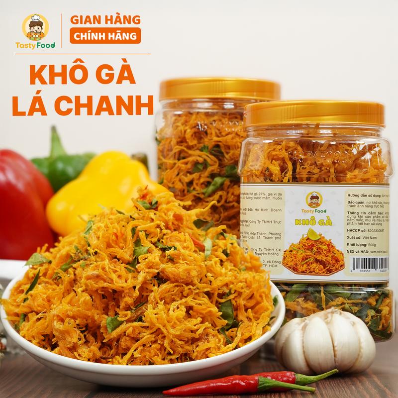  Khô Gà Lá Chanh Mềm Cô Ba Tasty - 500g 1kg - SP001 