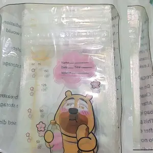 ANGELMOMMY 90PCS Kantong ASI Breast Milk Plastik 150ml/250ml Segel Ganda Food Grade Ramah Lingkungan Tas ASI Sekali Pakai Penyimpanan Bayi