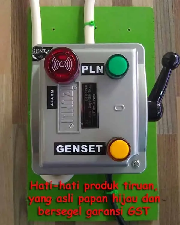 Tuas Pemindah listrik PLN ke Genset / ATS 30A cam starter ohm saklar