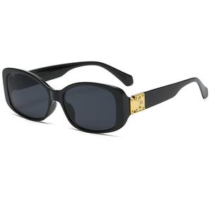 FS Oval Sunglasses Western Fashion Cermin Mata Hitam Spec Viral Korean Style Sunglass Spek Cermin Mata Kaca Mata Hitam Unisex Sunglasses Spectacles Frame Full Rim Oval Eyewear Black Kacamata Matte