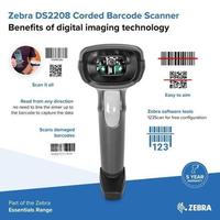 Gambar Scanner Barcode ZEBRA DS2208 LS2208 DS9308 Scan 2D QR Code Handheld Portable Barcode Scanner - Pemindai Barcode with Stand Docking USB RS232 - Garansi Resmi 1 Tahun dari KlikSierra Kota Administrasi Jakarta Pusat 3 Tokopedia