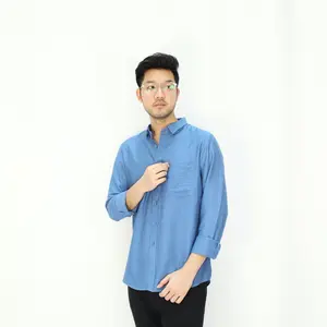 Tryst - Phoveus Premium Linen Shirt | Kemeja Lengan Panjang | Linen Premium | Kemeja Pria Slimfit Polos | Baju Kerja Formal | Atasan Cowok Dewasa | Casual Basic Kancing