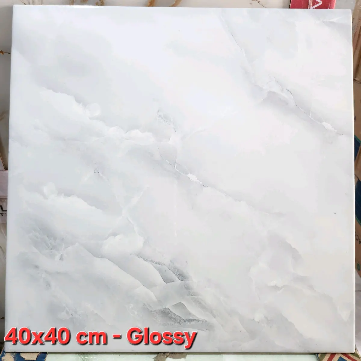 Keramik Lantai // 40x40 cm // Glossy // Grey