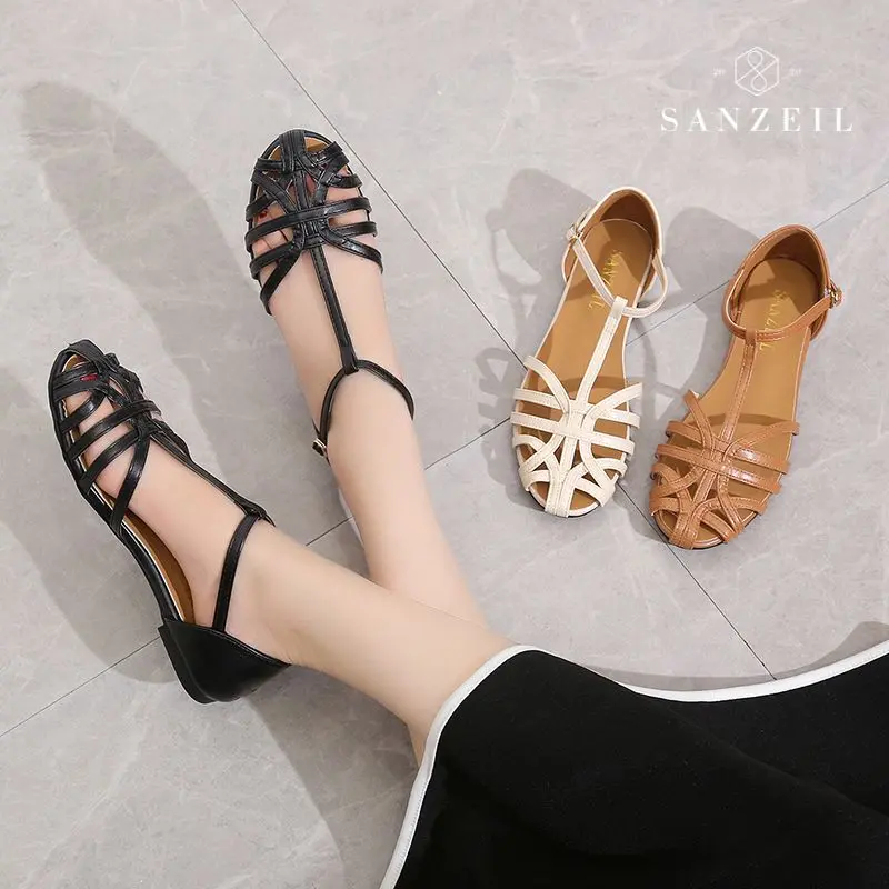 Sanzeil Maya - Sandal Flat Shoes Wanita Import Slip On Casual 1959 Sendal 7