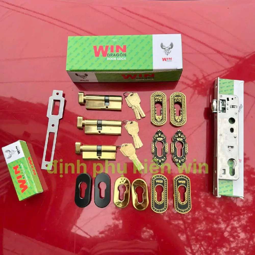 Khóa âm thân bi bản bé 8530 lắp nhôm xingfa và nhôm hệ 55 vát cạnh,khóa không tay gạt,khóa sắt hộp mở 2 chiều