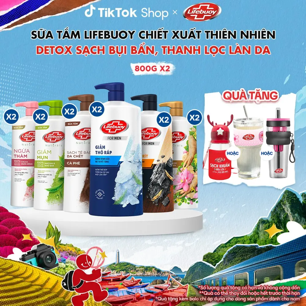Combo 2 Sữa tắm Lifebuoy Chăm Sóc Chuyên Sâu, giúp detox sạch sâu và giảm mụn trên da 800g x2 [1]