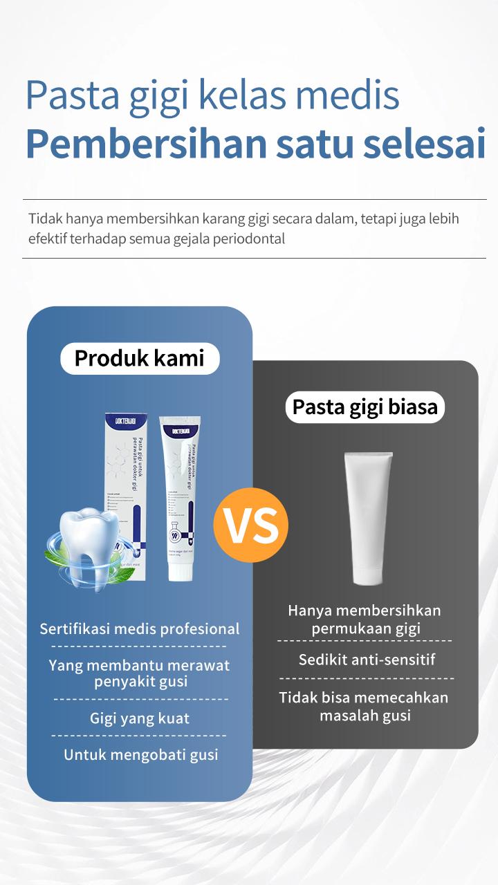 【BPOM】DOKTERGIGI with COD 2pcs Pasta Gigi Biofarmasi untuk Memperbaiki Masalah Gigi dan Memperbaiki Agen Pemisah Perbaikan Cepat Gigi Berlubang Mulut  Gusi 【KISSIKA by DOKTERGIGI】