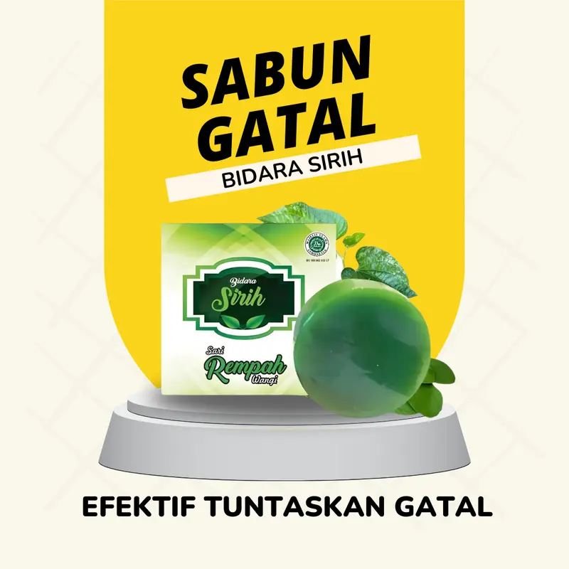 Sabun Gatal Bidara Sirih Herbal & BPOM - Selangkangan Panu Biduran alergi kurap eksim 5