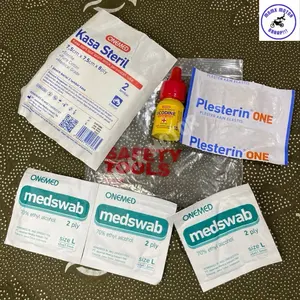 PAKETAN ANTISEPTIK ECODINE 10ML / ANTISEPTIK OBAT LUKA / BETADINE P3K Lengkap OneMed First Aid / Obat Pertolongan Pertama