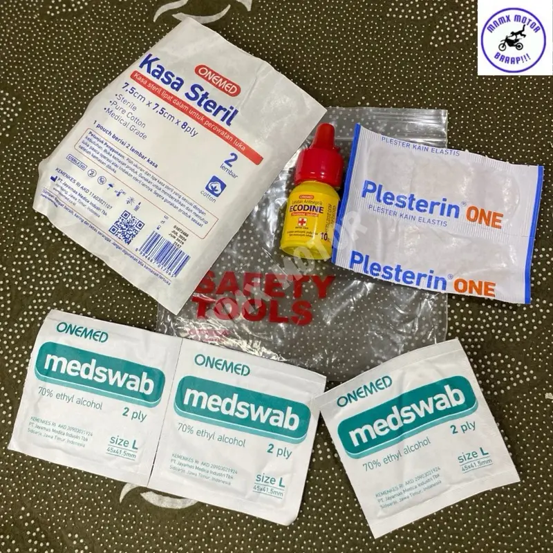 PAKETAN ANTISEPTIK ECODINE 10ML / ANTISEPTIK OBAT LUKA / BETADINE P3K Lengkap OneMed First Aid / Obat Pertolongan Pertama 0