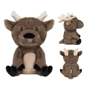Golf Cover Moose Rusa Driver Head Cover 460cc Plush Sarung Pelindung Stik Golf Driver