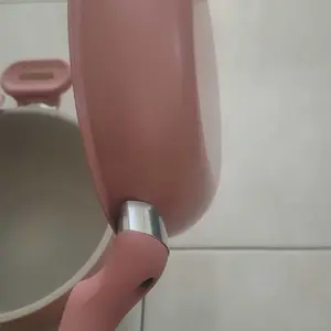 [EXCLUSIVE BABYOLIV] TEXANIA SET Panci Soup dan Frypan PINK Anti Lengket 20cm Multifungsi Mudah Dibersihkan Kualitas Foodgrade Kitchenware