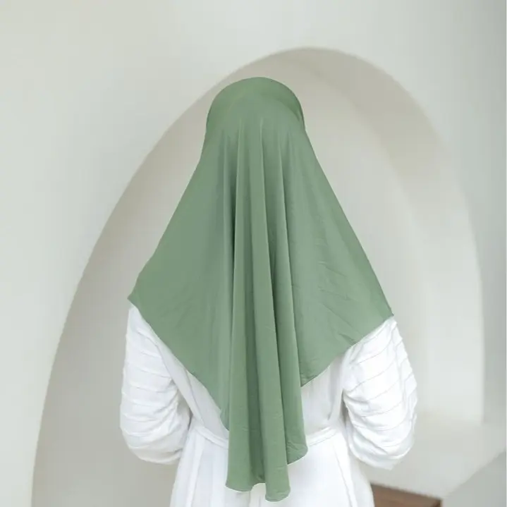 At - Tasmal Daily Hijab Bergo Hamidah Size L Matt Jersey Kerudung Instan Muslim Instan 3