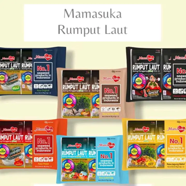 1Pack Mamasuka Rumput Laut Panggang Rasa Seaweed