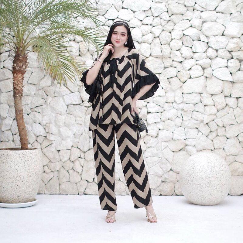 ￼SETELAN ONE SET ZIG ZAG || RAYON SUPER GRDAE A || MODEL FUJI || BUMIL LD 110 3