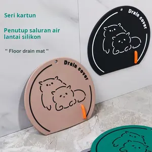 Floor Drain Anti Bau Silikon Dapur Kamar Mandi Toilet Balkon Filter Penutup Saluran Lantai Anti Bau