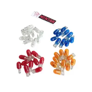 10 PCS BOHLAM BOLAM SPEEDOMETER KM T10 12V 5W BENING ORANGE BIRU MERAH