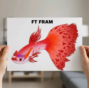 lukisan 4 pair gupy afr murah