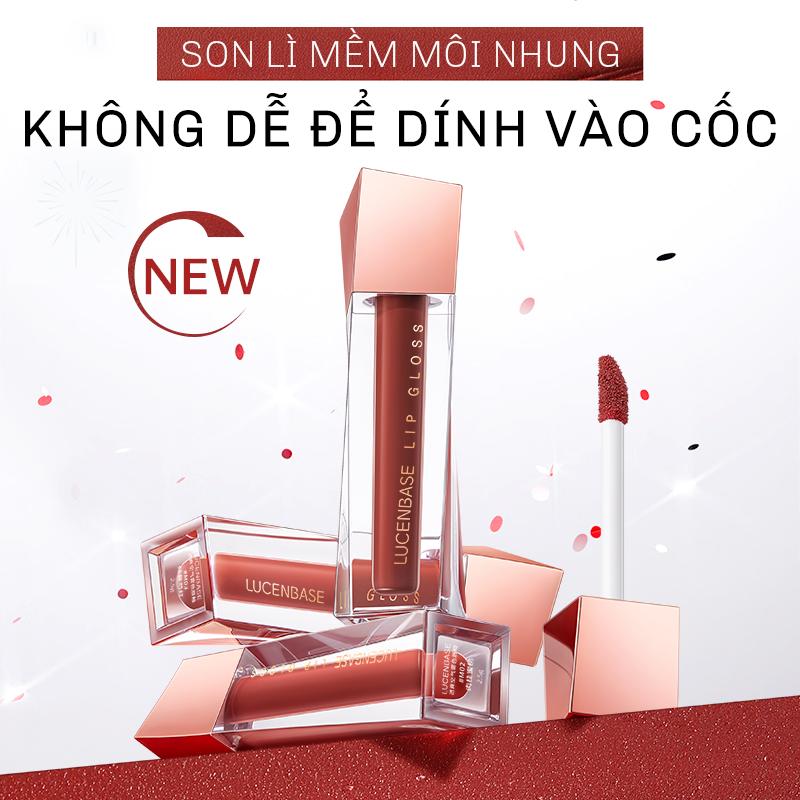 Son Nhung LUCENBASE Không Trôi Không Khô Lì Mềm Môi Giữ Màu Lâu Dưỡng Ẩm 2.5g