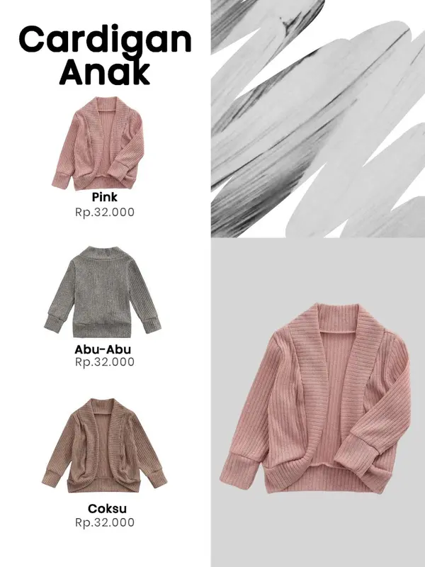 CARDIGAN ANAK ATASAN MODEL KOREA TERBARU ELEGAN 0