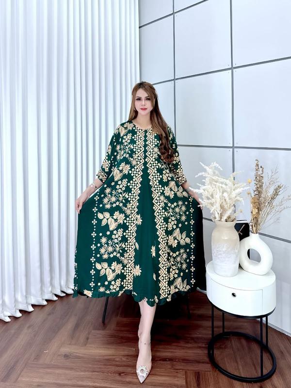 BARU Milia Dress Daster Wanita Terbaru Model Daster Jumbo Rempel LD 160 PB 123 - Casual 4