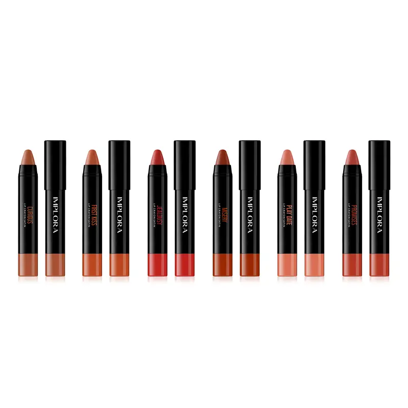 Implora Lip Crayon Satin 3,5 gr | Lipstik Ringan | Gloss Satin Finish 4