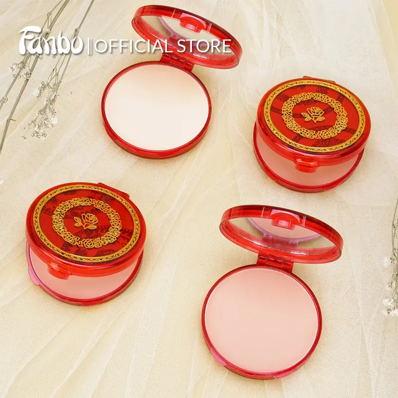 Fanbo Rose 68 Pancake Compact Powder - Mengandung Zink Oxide membantu melindungi kulit -  Harum Khas Mawar 3