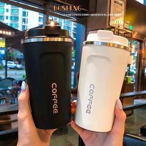 Taza de café de viaje de 510 ml/17.25 oz, termo reutilizable de acero inoxidable a prueba de fugas; mantiene bebidas calientes o frías; regalo de alta calidad para entusiastas del café y el té, Navidad y Halloween.