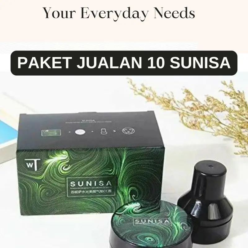 PAKET JUALAN 10 SUNISA HARGA GROSIR/ BB CREAM CC CREAM WATERPROOF TAHAN AIR Hitam Wajah Foundation 0