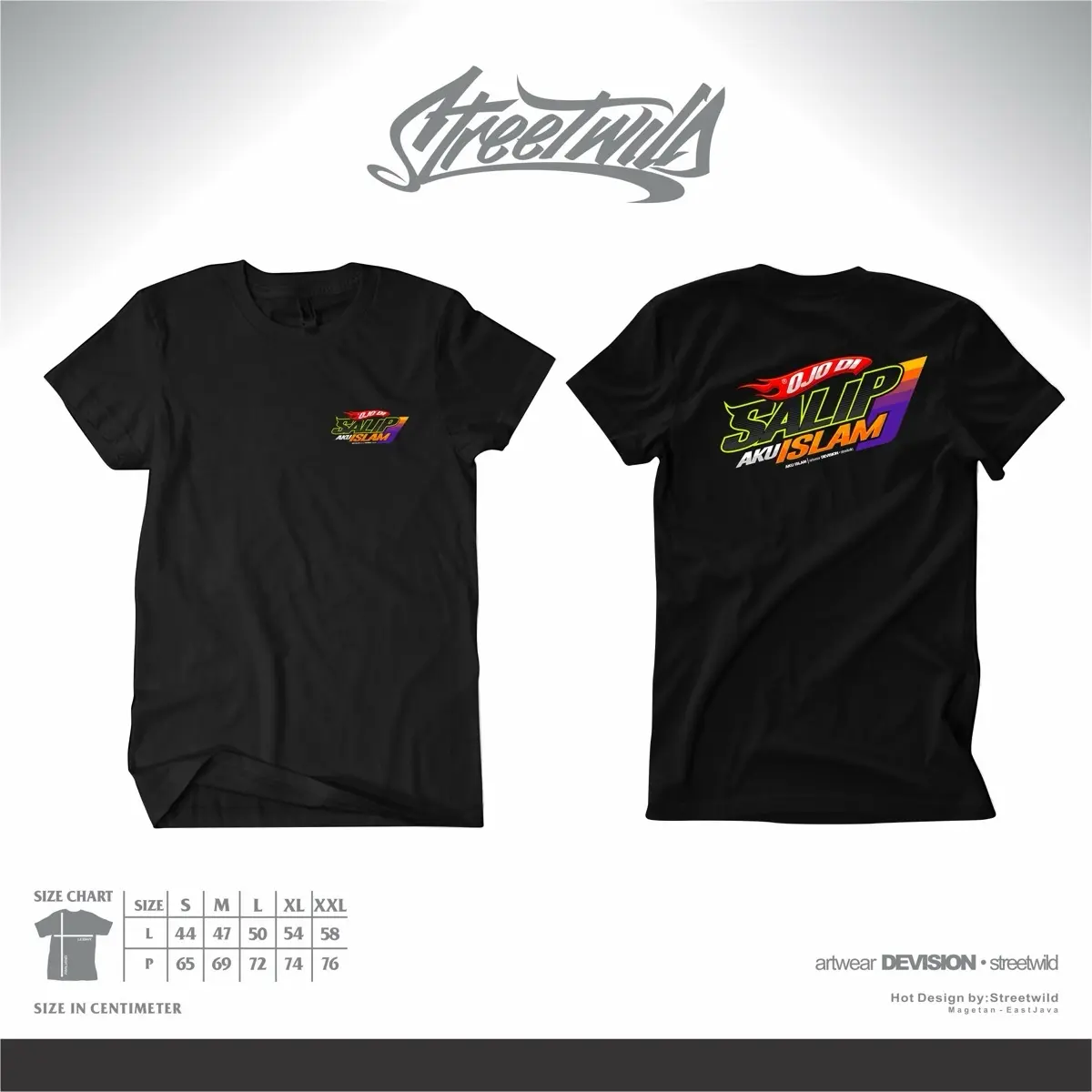 Kaos Ojo Di Salip Aku Islam bajudistro cotton combed
