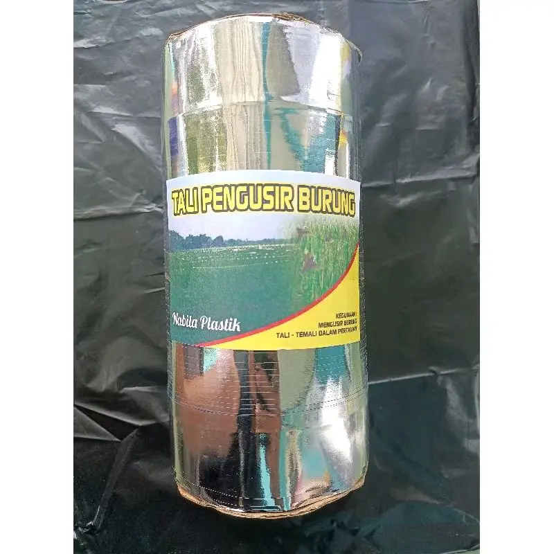 Tali Perak Silver 2 Sisi Pengusir Burung Pipit Disawah Paket Pergulung Berat 960 gr 5