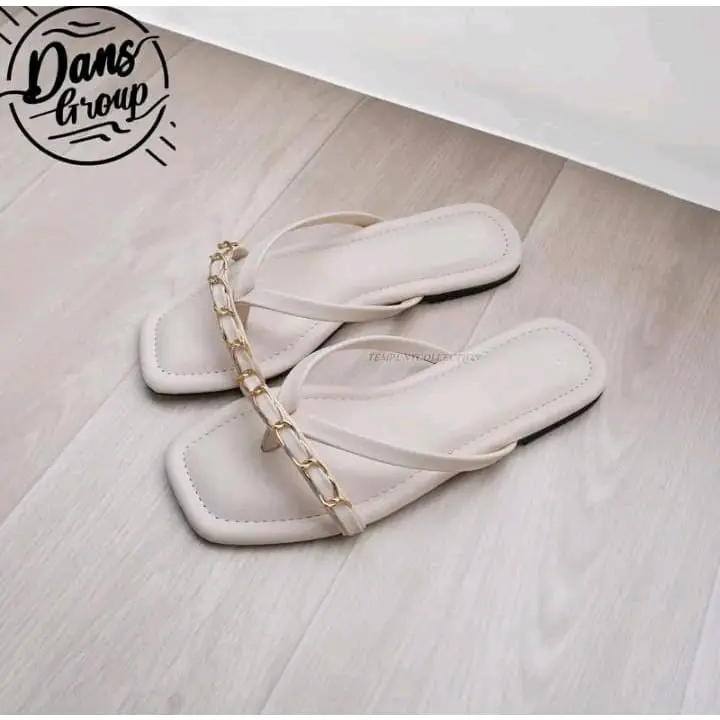 Sendal Wanita Jepit Rante 03 - Sandal Karet Selop - Shoes