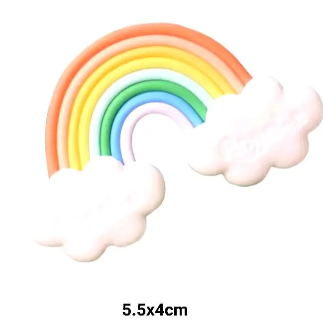 Cake Topper Pelangi Mini Tahan Lama dan Fleksibel untuk Berbagai Jenis Kue