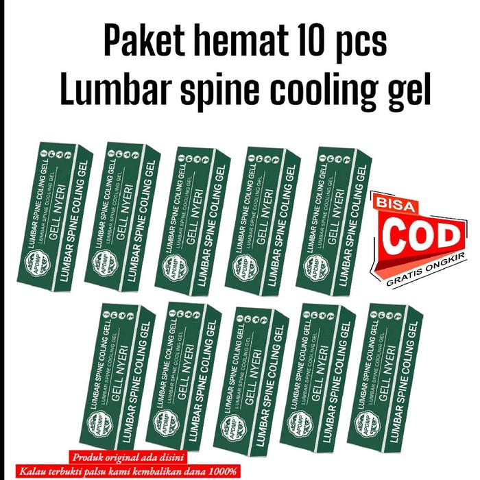 Gambar PAKET HEMAT 10 PCS SALEP LUMBAR SPINE COOLING GELL dari Nisashoop97 Kota Administrasi Jakarta Pusat Tokopedia