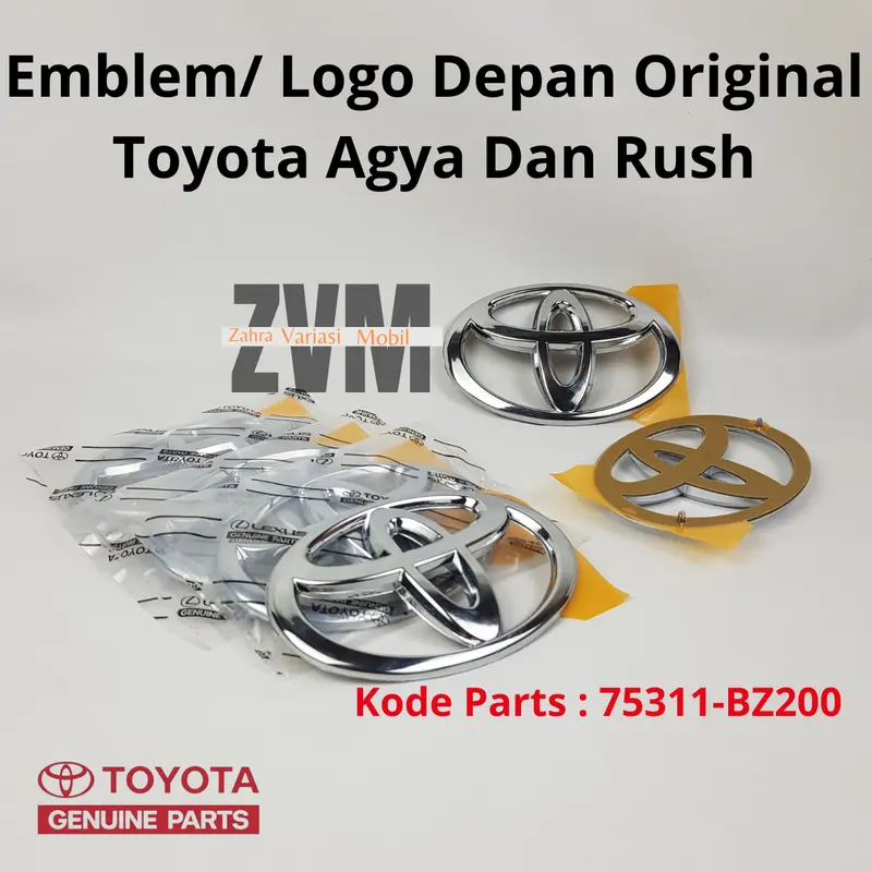 Toyota Emblem Logo Depan Original Toyota Agya Dan Rush/ Emblem Logo Depan Grill Grille Radiator Toyota Rush Agya 75311-BZ200 6