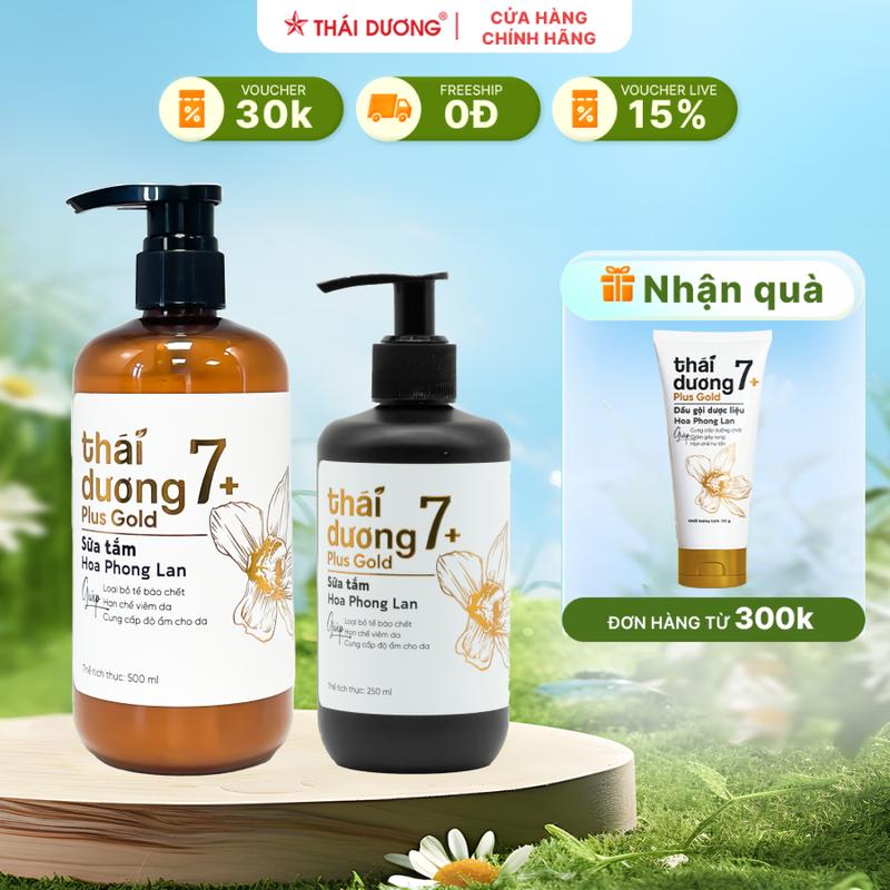 [Live] Sữa tắm Thái Dương 7 Plus GOLD (Chai 500ml/250ml/200ml, Hoa Phong Lan) - Sao Thái Dương