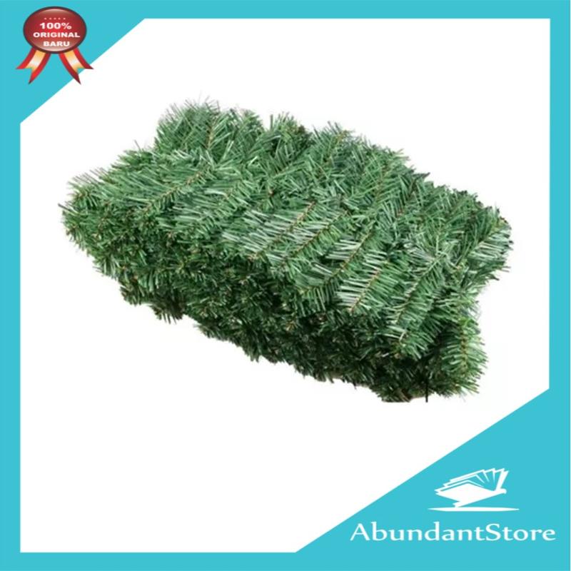 Dekorasi Hiasan Natal Garland Daun KAWAT Lilit 2,7 Meter 200T Premium Murah 2